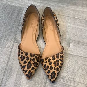 J Crew leopard print flats